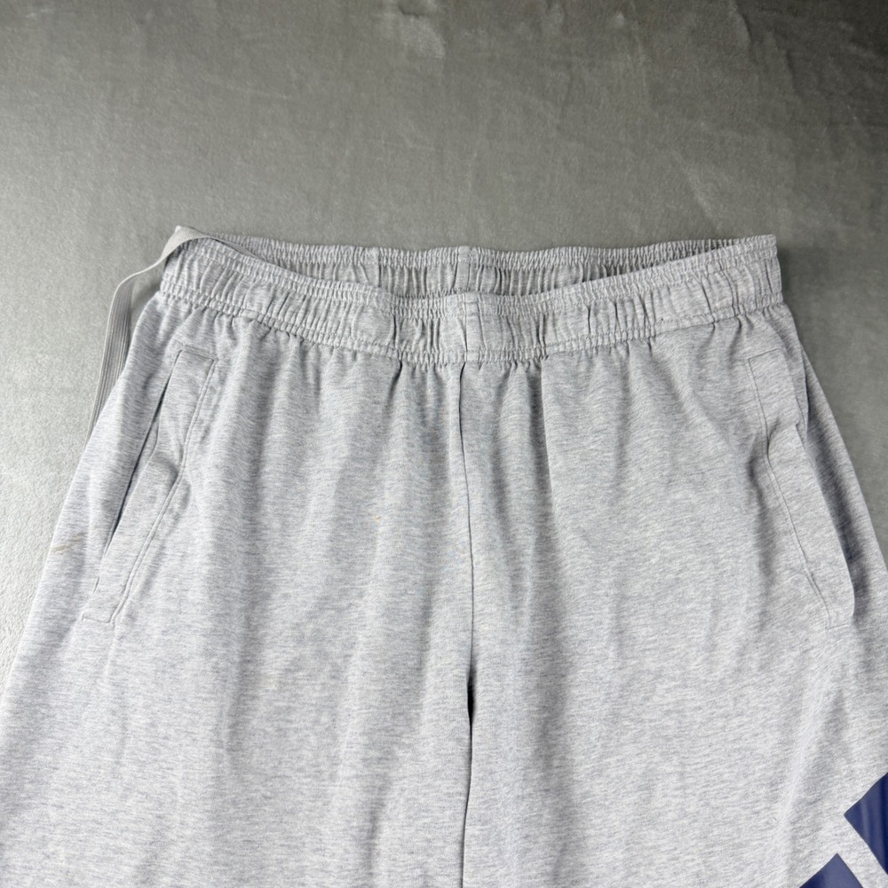 Adidas Men's Large Heather Gray Graphic Logo Jogger Sweatpants - Picture 8 of 11